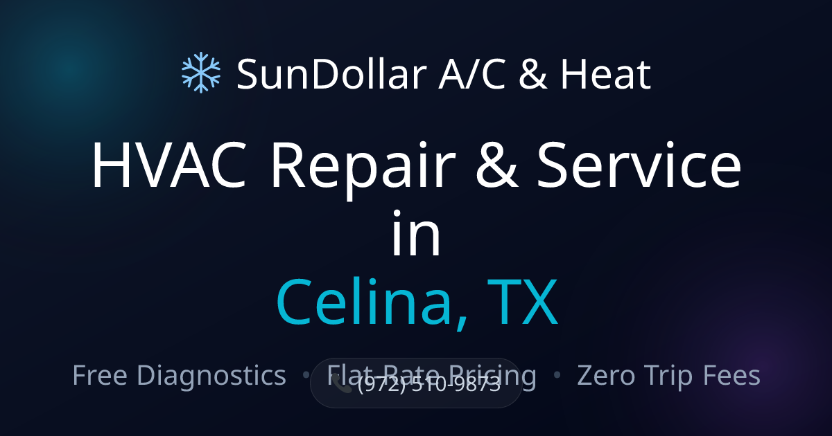 AC Repair, Furnace Service & HVAC Installation in Celina, TX (75009 ...