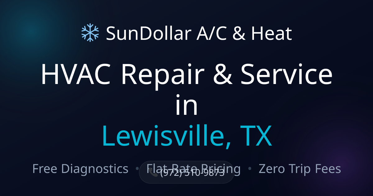 AC Repair, Furnace Service & HVAC Installation in Lewisville, TX (75056 ...